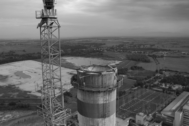 Generálna oprava 200 m komína EVO II,  Vojany