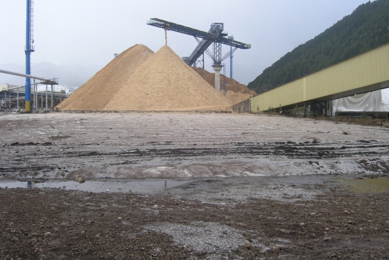 SCP drevosklad - sklad a doprava štiepok, Reclaimer