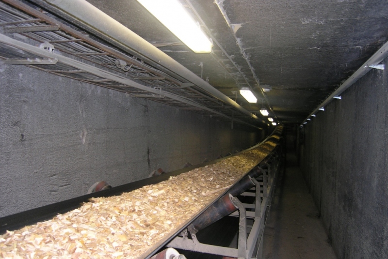 SCP drevosklad - sklad a doprava štiepok, Reclaimer