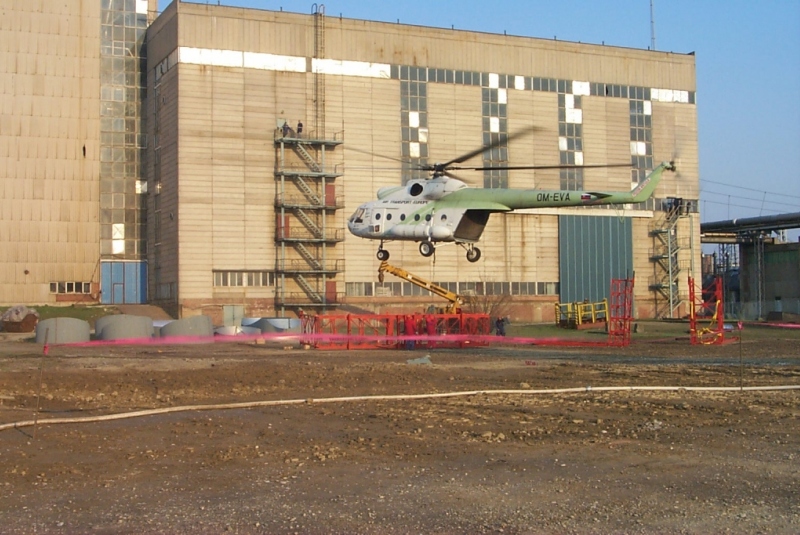 Oprava 200 m komína, Sisak