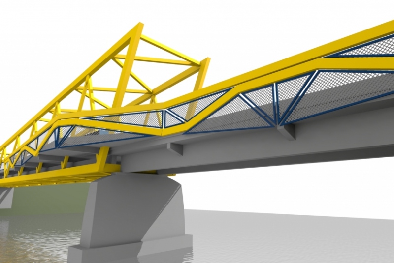 Most pre peších, Družstevná pri Hornáde