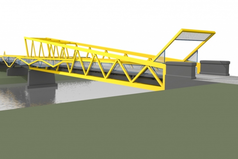 Most pre peších, Družstevná pri Hornáde