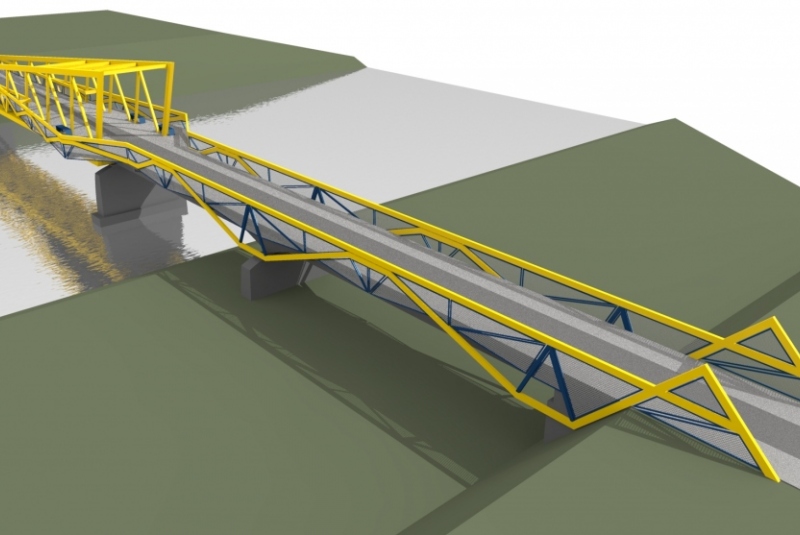 Most pre peších, Družstevná pri Hornáde